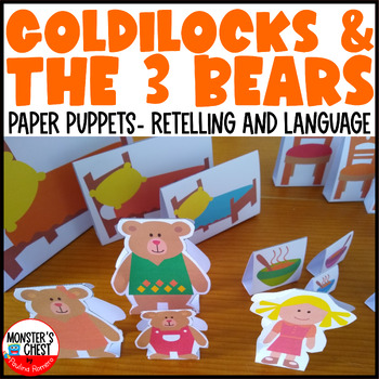 Goldilocks And The Three Bears Templates To Work The Story Paper