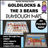 Goldilocks & the 3 Bears Playdough Mat Activities Numbers 