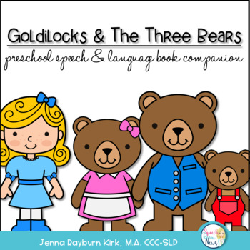 Preview of Goldilocks & the 3 Bears: Preschoool-K speech/language companion