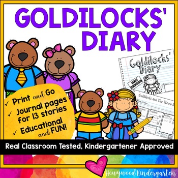 Preview of Goldilocks & the Three Bears Story Elements Journal . Character , Setting , etc
