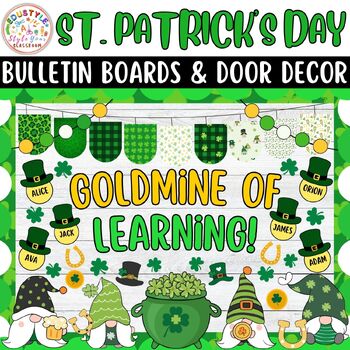 Preview of Goldmine of Learning!: Mar & St. Patrick's Day Bulletin Boards & Door Decor Kits