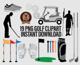 Golf Course Clipart - PNG Golfing Clip Art, Golf Cart, Gol