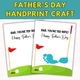 Golf Father's Day Handprint Activity Printable Handprint Art