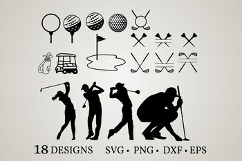 Download Golf Bundle Svg Golf Svg Golf Tee Svg Golf Vector Golf Clipart Golf Silhouette SVG, PNG, EPS, DXF File