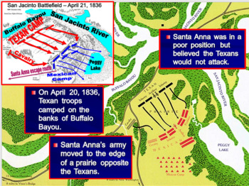Preview of Goliad Massacre; Runaway Scrape; Battle of San Jacinto; Treaty of Velasco