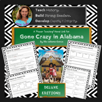 Preview of Gone Crazy in Alabama Novel Unit--Deluxe Edition