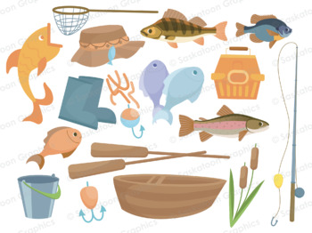 Fishing Pole Outline for Classroom / Therapy Use - Great Fishing Pole  Clipart