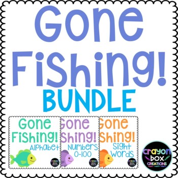 Gone Fishing BUNDLE! Letters, Numbers, & Sight Words!