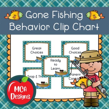 Gone Fishing Behavior Clip Chart