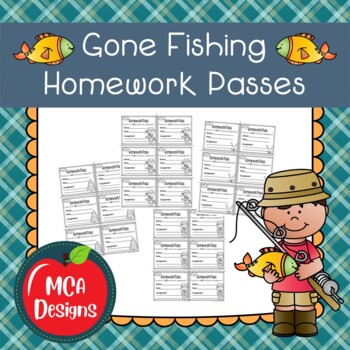 Gone Fishing Homework Pass