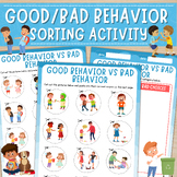 Good/Bad Behavior Sorting Activity | Cut and Paste