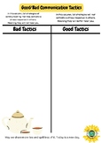 Good/Bad Communication Tactics Worksheet/Lesson/Blooket (SEL)
