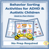 Good Choice Bad Choice Sort Worksheet | Autism Visuals and
