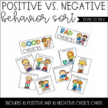 Preview of Good Choices Bad Choices Behavior Sort | Behavior Sort | Classroom Management