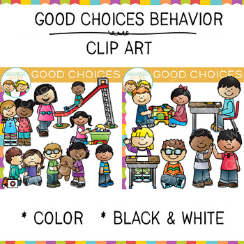 Preview of Kids Good Choices Behavior Clip Art