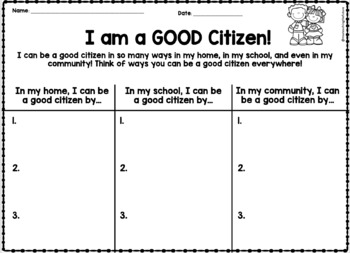 Preview of Good Citizen Chart