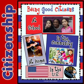 Preview of Good Citizens | Back to School Rules: PowerPoint, Reading, Vocab, Writing, Test