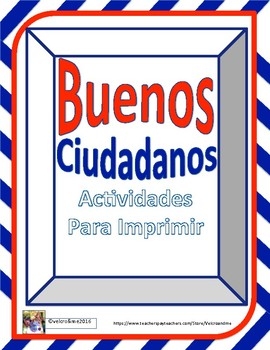 Preview of Good Citizens in Spanish - Buenos Ciudadanos