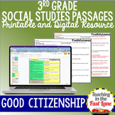 Good Citizenship - 3rd Grade Social Studies Reading Compre
