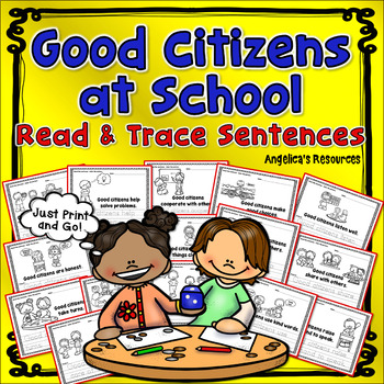 Preview of Good Citizenship Activities | Being a Good Citizen at School Worksheets