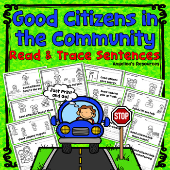 Preview of Good Citizenship Activities | Being a Good Citizen in the Community  Worksheets