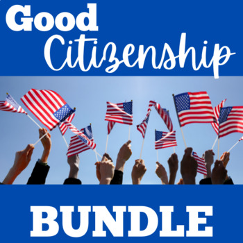 Preview of GOOD CITIZENS CITIZENSHIP ACTIVITIES Kindergarten 1st 2nd 3rd Grade BUNDLE