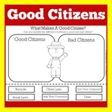 Citizenship Being Good Citizen Worksheet Activity Kinderga
