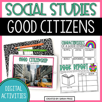 Preview of How to Be a Good Citizen Digital Activities - 2nd & 3rd Grade Social Studies