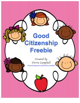 Preview of Good Citizenship Freebie