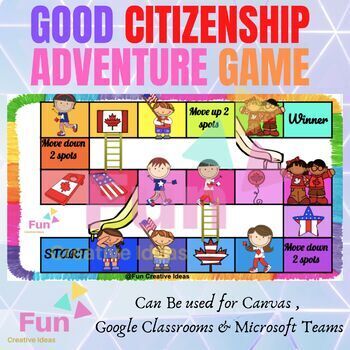 Preview of Good Citizenship & Social Skills - Being a Good Citizen - Interactive task game 