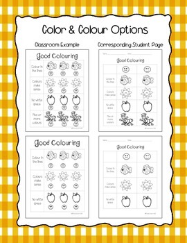 Good Coloring (Colouring) - Anchor Chart by Fun in Room 428 | TpT