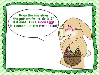 Good Egg/Rotten Egg Melody Game: Low La by Jamie Parker | TpT