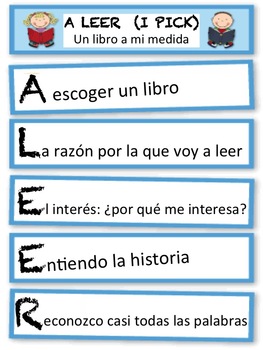 Preview of Good Fit Book Poster in Spanish (A LEER)