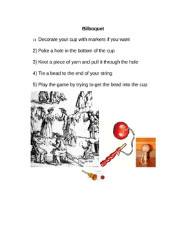 Preview of Good French Club Activity - Bilboquet