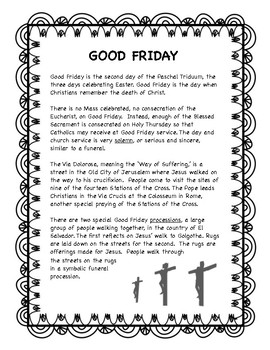 Good Friday -- Holy Week resource by Megan Jones | TpT