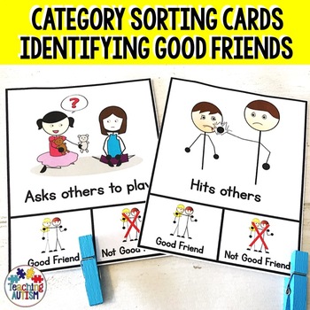 Preview of Free Friendship Activities Sorting Categories