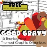 Free: Graphic Organizers for Thanksgiving Books and Read-Alouds