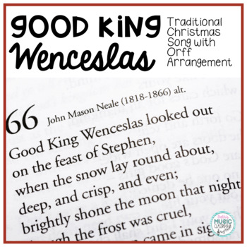 Preview of Good King Wenceslas, Christmas Song with Orff Arrangement