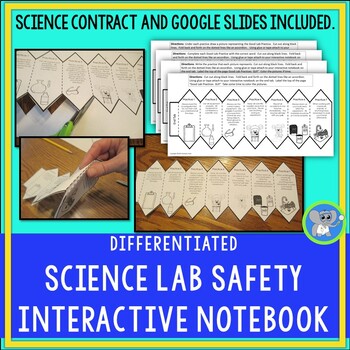 Preview of Back to School Science Lab Safety | Interactive Notebook | Classroom Management