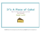 Good Luck on Test Certificate - It's A Piece of Cake!
