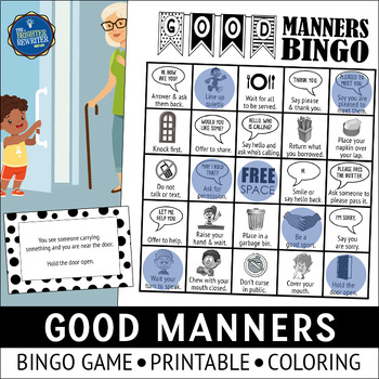 Preview of Good Manners Bingo Game