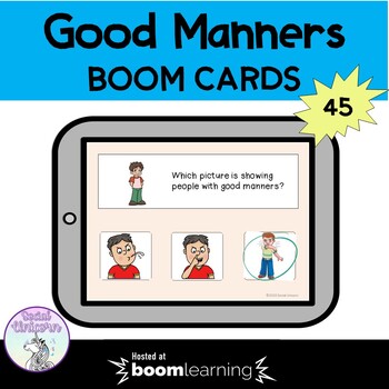Preview of Good Manners Boom Cards