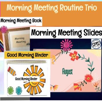 Preview of Good Morning Digital Slides, Morning Binder & Morning Meeting Book Bundle