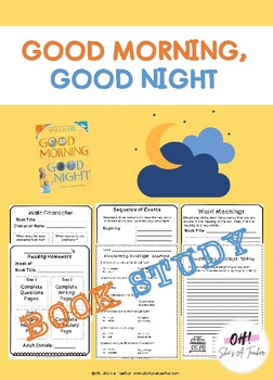 Good Morning, Good Night Book Study by Oh She's a Teacher | TPT