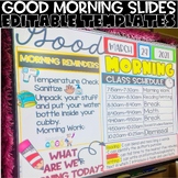 Good Morning Powerpoint Slides | Classroom Decor | Brights Theme