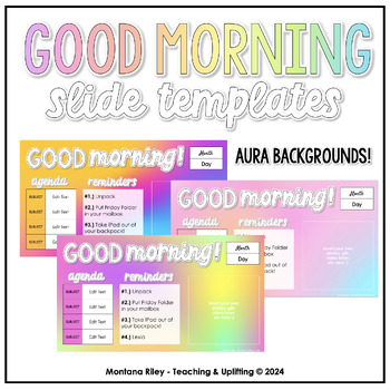 Preview of Good Morning Slide Templates - Aura Backgrounds