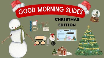 Preview of Good Morning Slides - Christmas Bundle