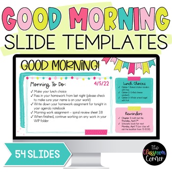 Preview of Good Morning Slides Compatible with Google™ Slides