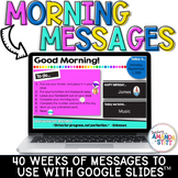 Good Morning Slides - Morning Message Google Slides - Digi