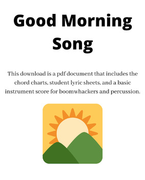 Preview of Good Morning Song
